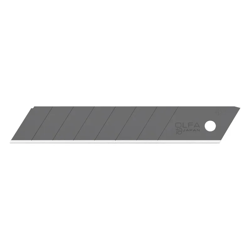 Лезвие OLFA EXCEL BLACK сегментир. 18 мм, 8 сегментов, 50 шт/уп (OL-LBB-50)