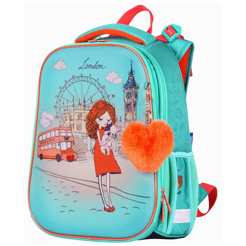Ранец Berlingo Expert "Girl in London" 37*28*16 см, 2 отделения, 2 кармана, анатомическая спинка