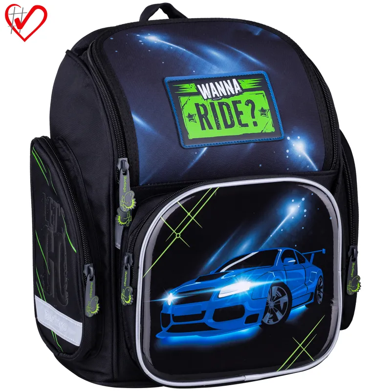 Ранец Berlingo Comfy "Wanna ride?" 35,5*32*17см, 1 отделение, 3 кармана, анатомическая спинка