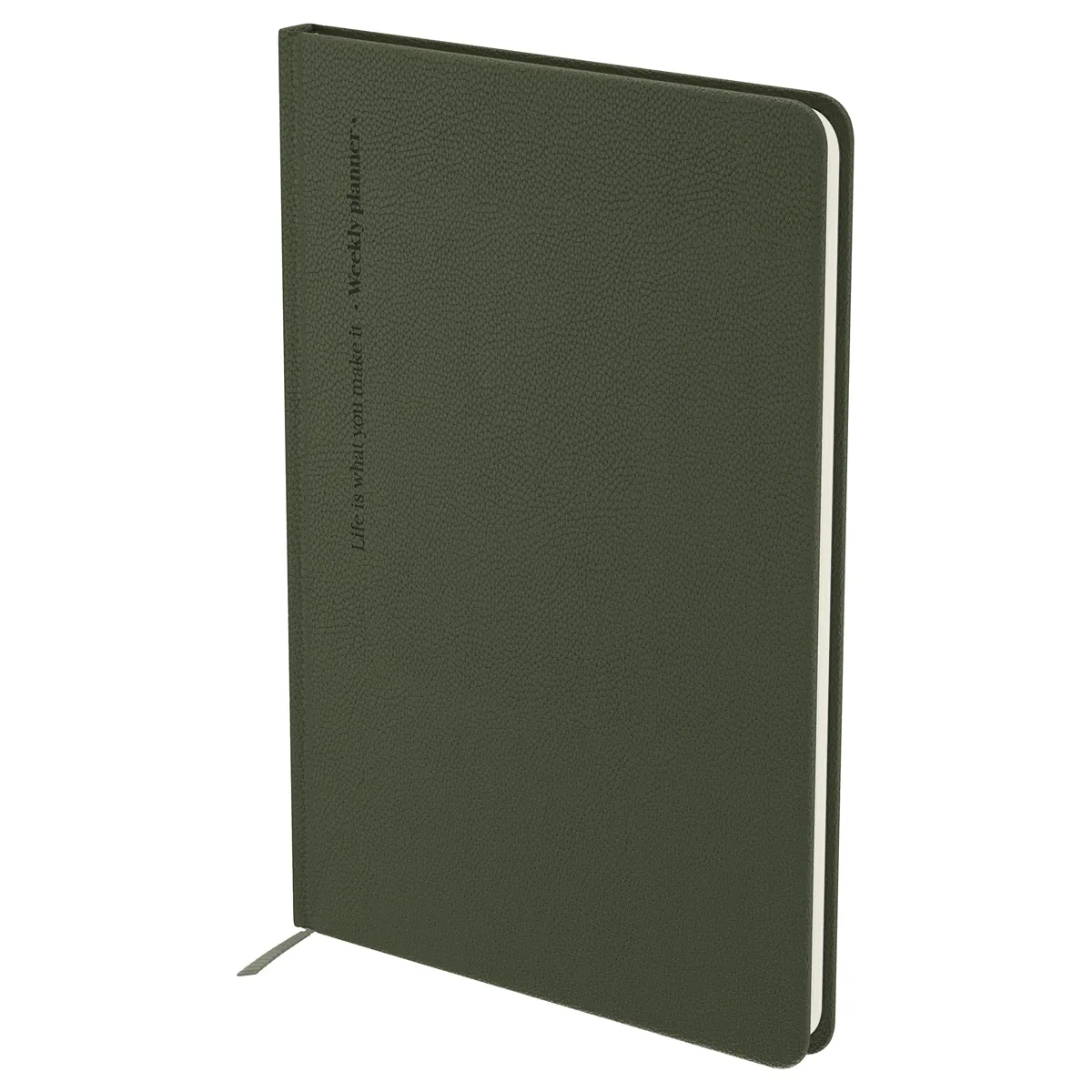 Еженедельник недатированный, B5, 64л., кожзам, BG "Palm. Dark khaki", хаки