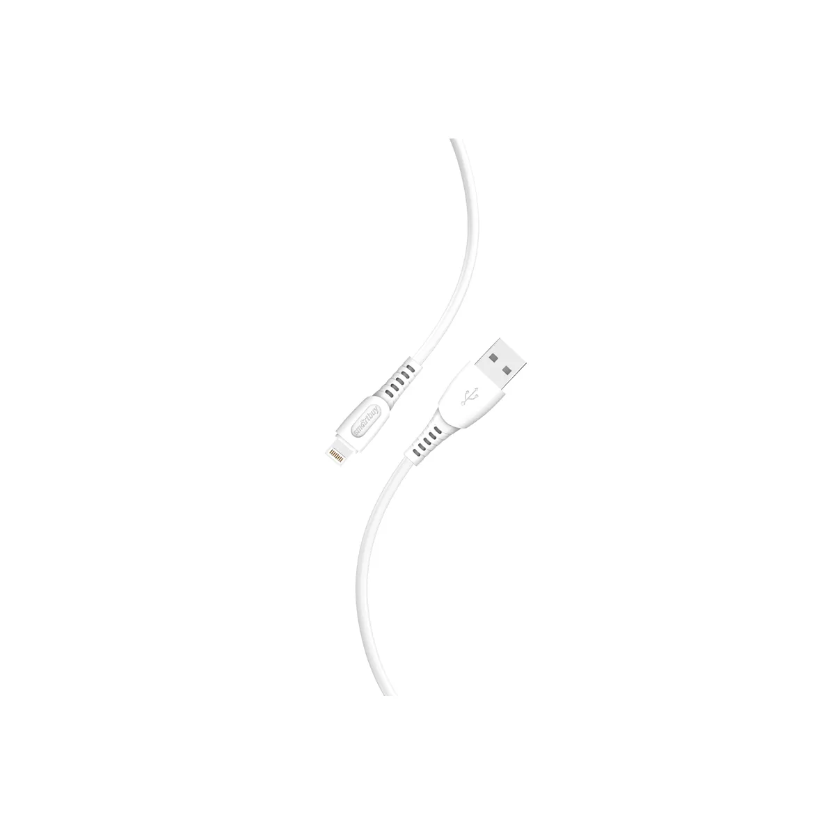 Кабель Smartbuy S40, USB - Lightning, для Apple, 3A output, 1м, белый