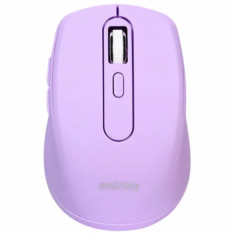 Мышь беспроводная бесшумная SMARTBUY SBM-611AG-V, USB, 4 кнопки + 1 колесо, оптическая, лиловая, 02033