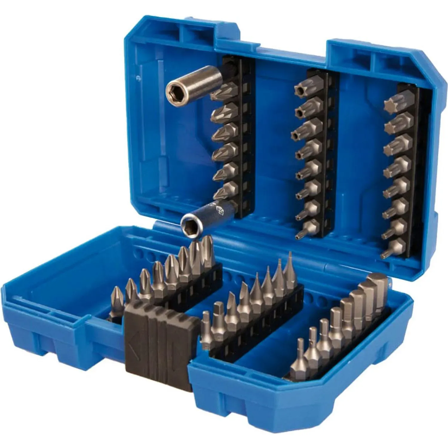 Набор бит 1/4, PH, PZ,Hex,Torx,Slotted,Square,49 предм.KING TONY, 1049CQ