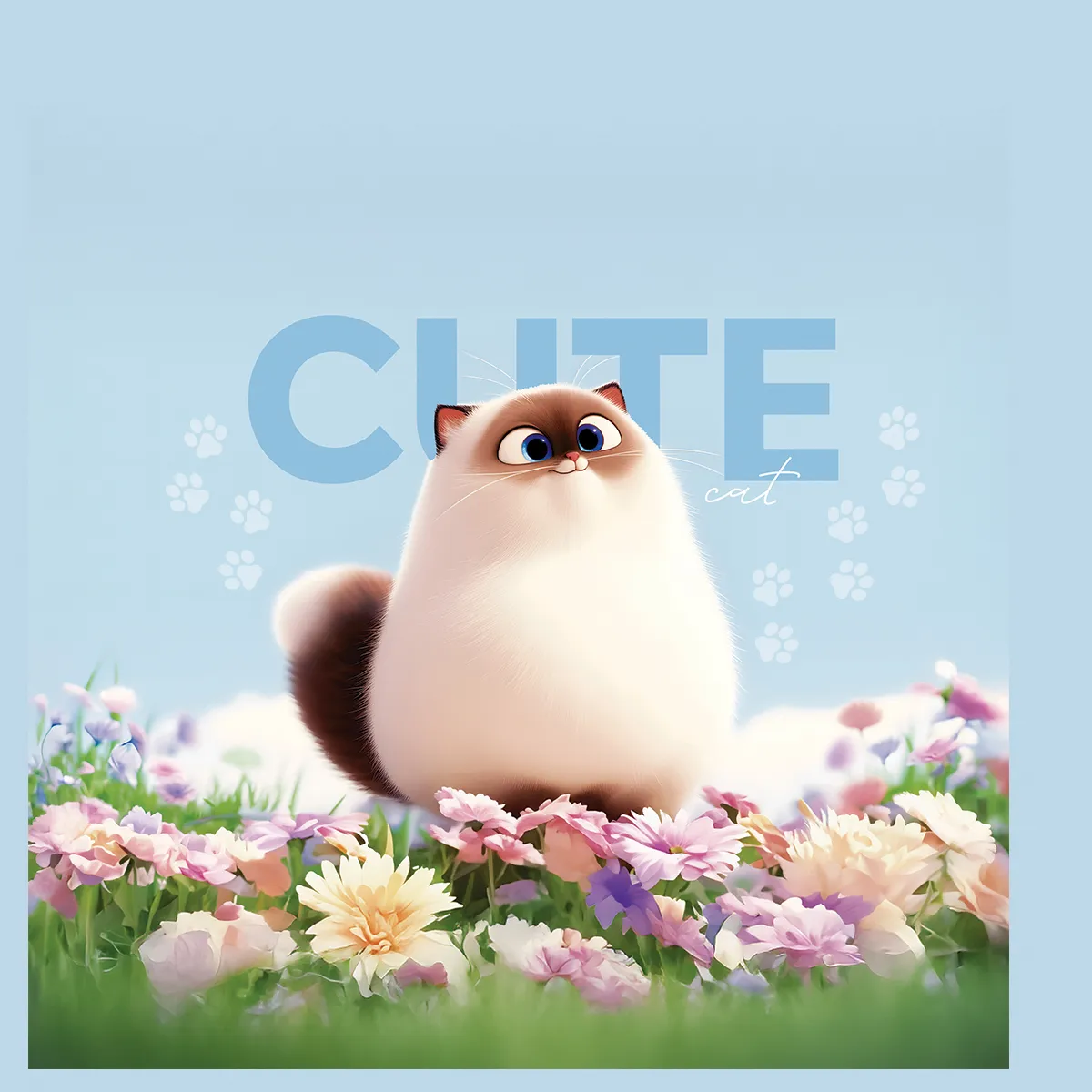 Мешок для обуви 1 отделение ArtSpace "Cute cats", 340*420мм