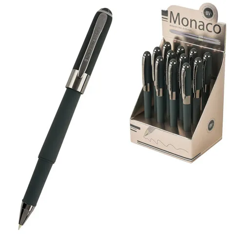 Ручка шариковая BRUNO VISCONTI "Monaco Verde", СИНЯЯ, корпус зеленый, линия 0,4 мм, 20-0125/29