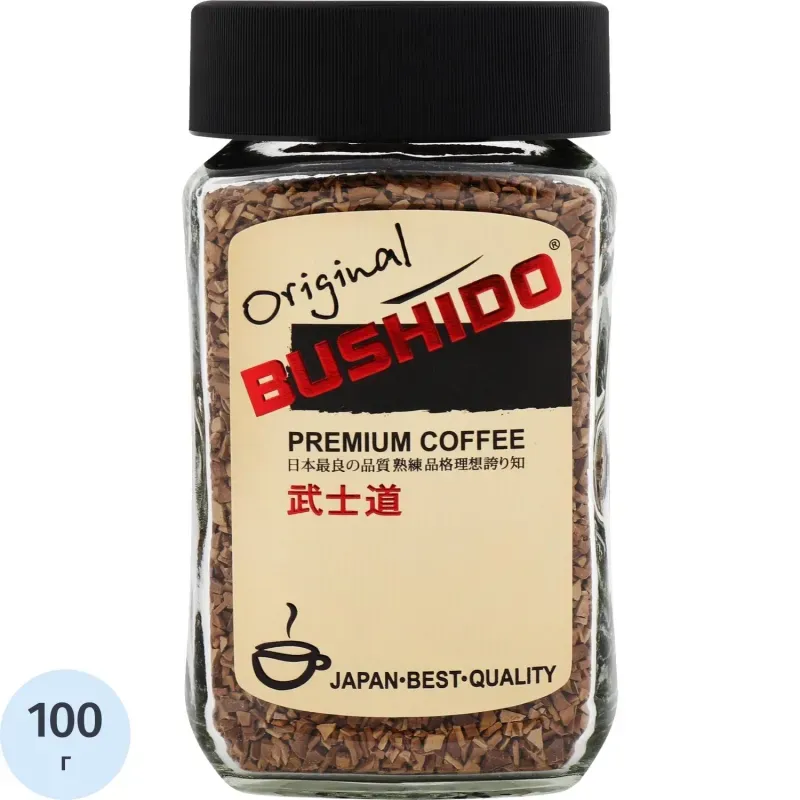 Кофе BUSHIDO Original растворимый,100г стекло