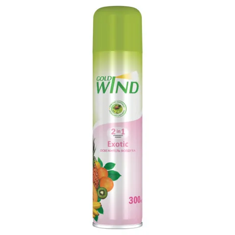 Освежитель воздуха аэрозольный 300мл GOLD WIND "Exotic" ш/к 99758, 5-02.04.259.06