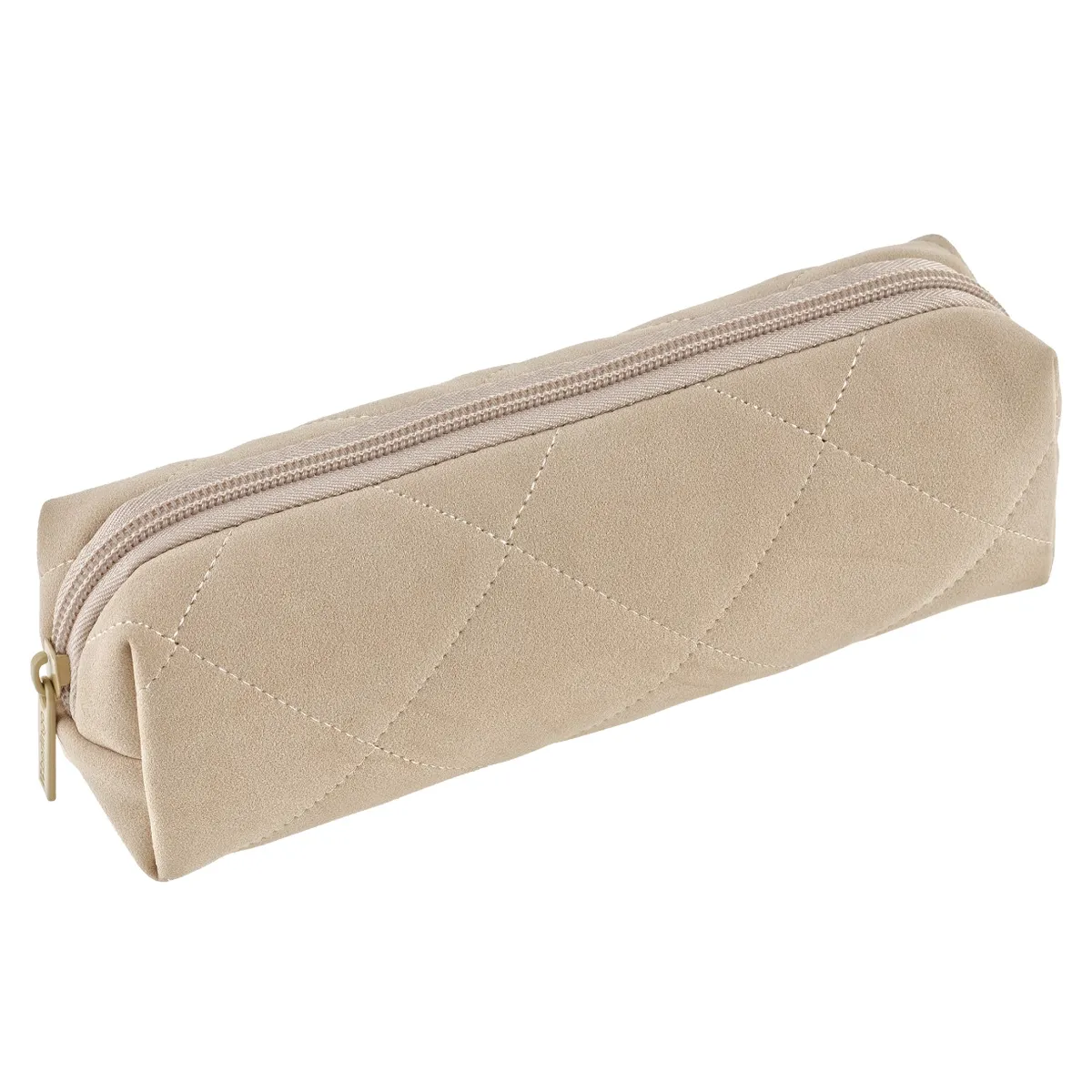 Пенал-косметичка 1 отделение, 210*50*60 мм, Berlingo, "Beige shades", полиэстер
