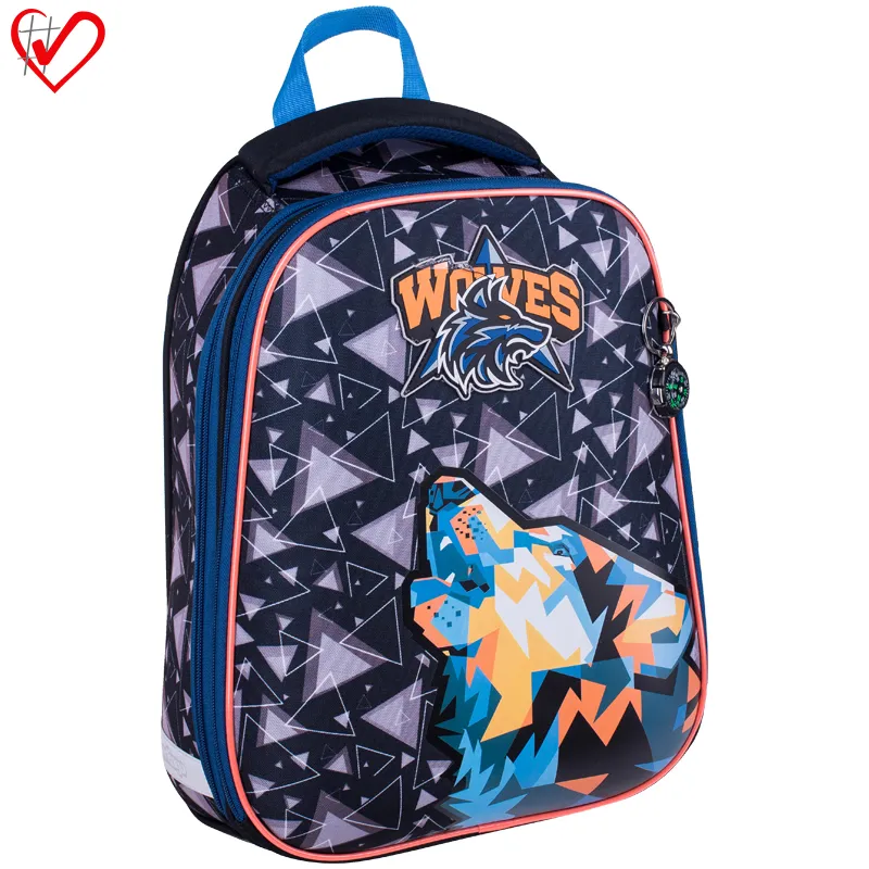 Ранец Berlingo Expert "Wolves" 37*28*16см, 2 отделения, 1 карман, анатомическая спинка