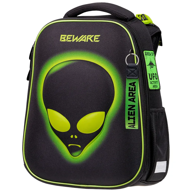 Ранец Berlingo Expert "Alien" 37*28*16см, 2 отделения, 2 кармана, анатомическая спинка