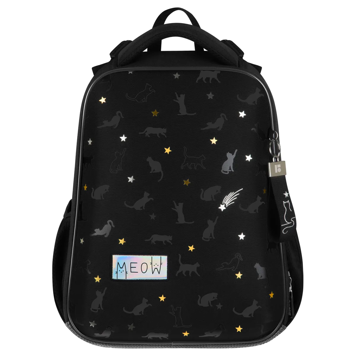 Ранец Berlingo Expert "MEOW Galaxy" 37*28*16см, 2 отделения, 2 кармана, анатомическая спинка