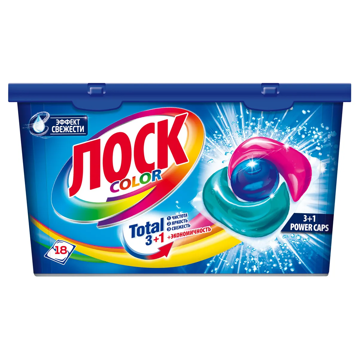Капсулы для машинной стирки Losk "Color", 18шт*13г