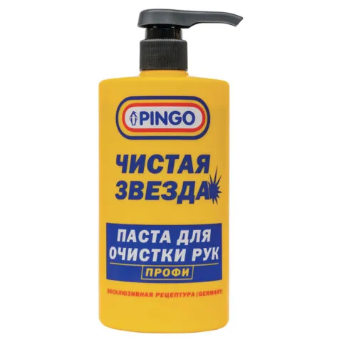 Паста очищающая с абразивом, флакон с дозатором 700 мл, PINGO (Пинго), ЧИСТАЯ ЗВЕЗДА, от стойких загрязнений, 85010-15