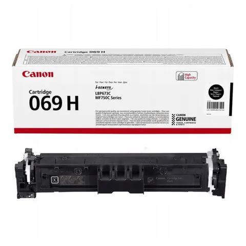 Картридж лазерный CANON (069HBK) i-SENSYS LBP673Cdw/MF752Cdw/MF752Cdw и другие, черный, ресурс 7600 стр., ОРИГИНАЛЬНЫЙ, 5098C002