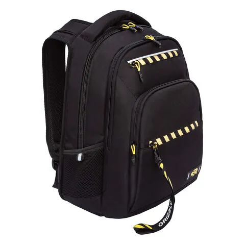 Рюкзак GRIZZLY школьный, анатом. спинка, 2 отделения, д/мальч., STRIPES, 43х31х20 см,, RU-531-4/1