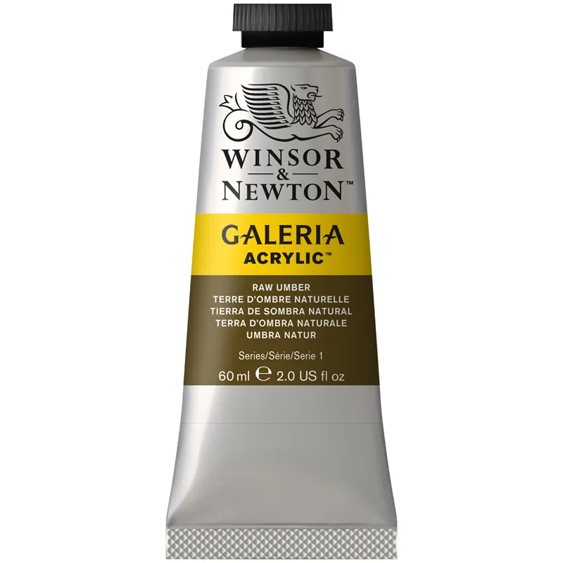 Краска акриловая художественная Winsor&Newton "Galeria", 60мл, туба, натуральная умбра