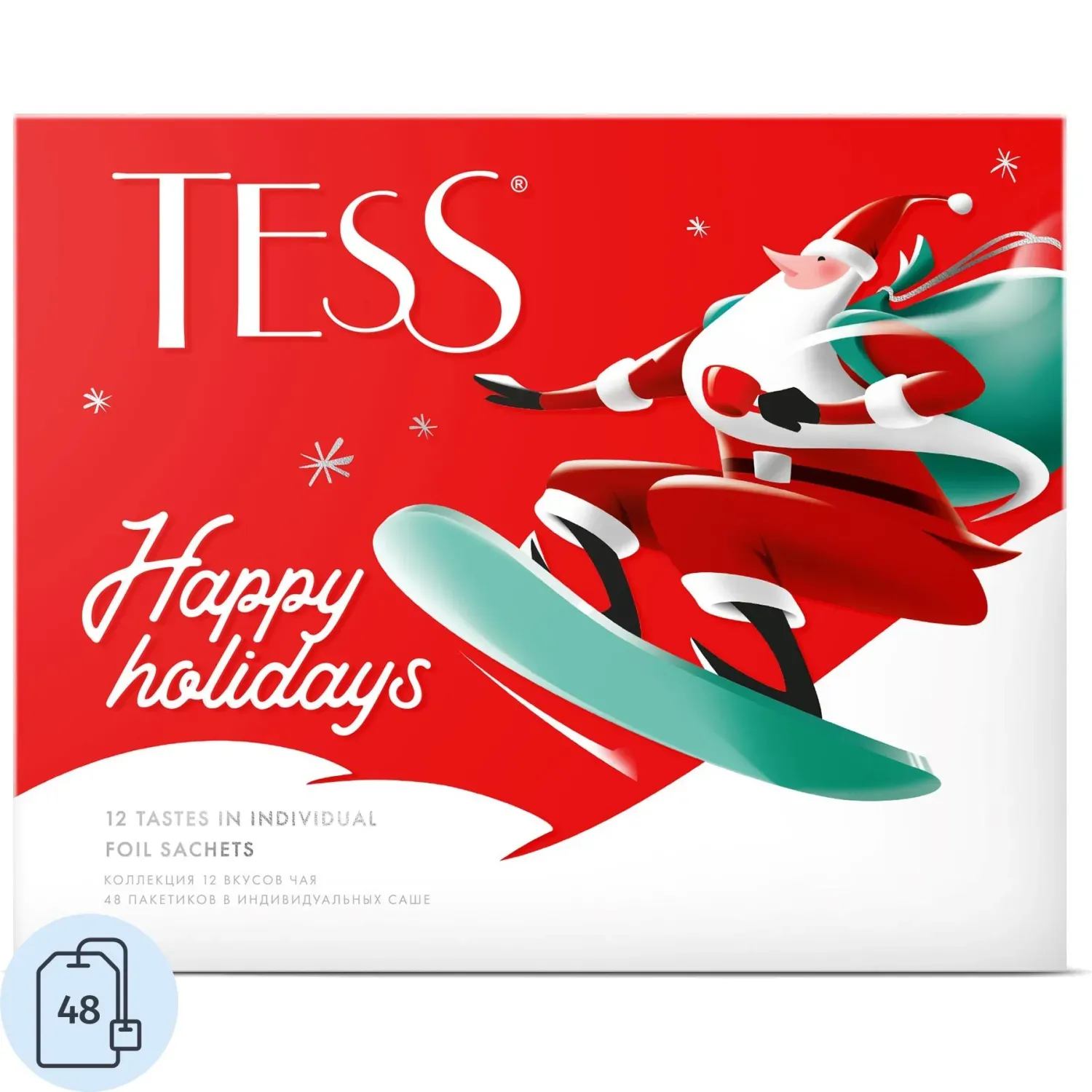 Чай Tess Happy Holidays эксклюзив коллек ассорт,48пак(1499-10/2008-10) (НГ)