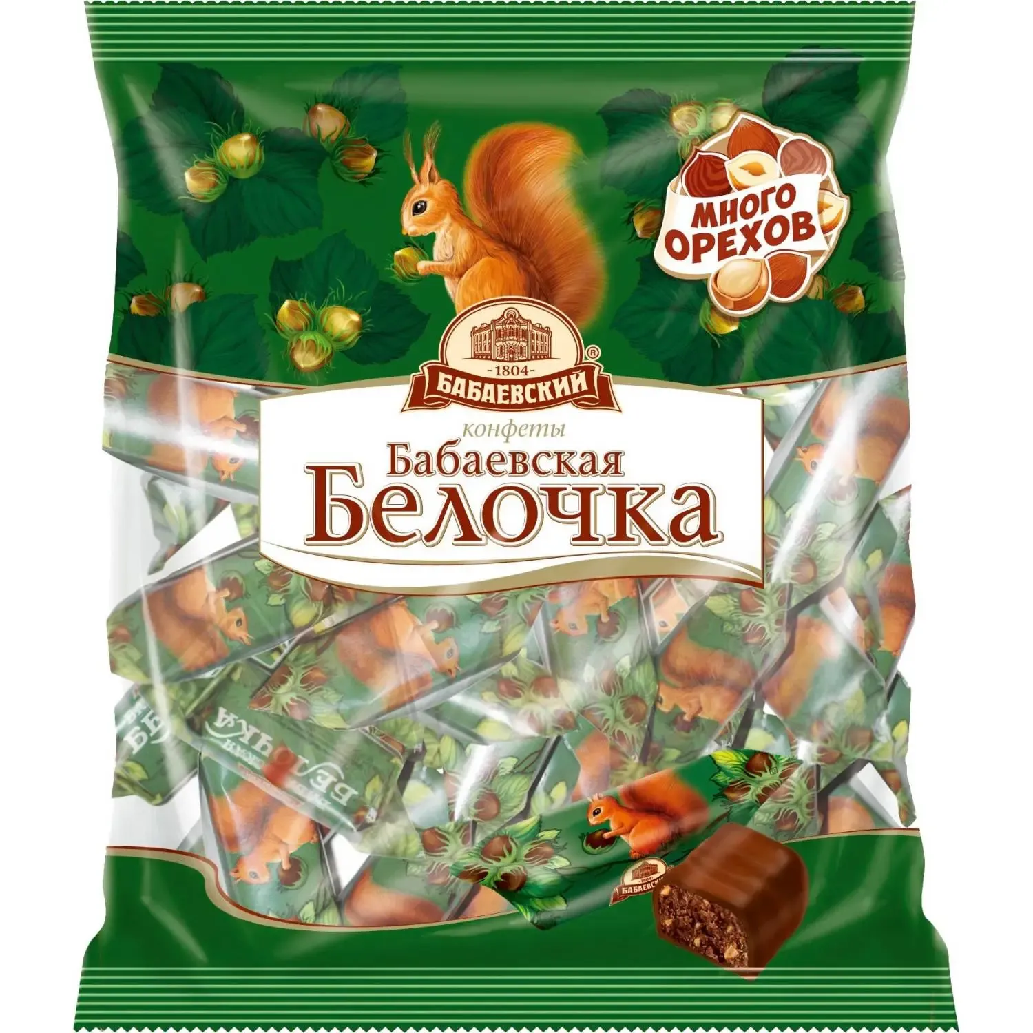 Конфеты шоколадные Белочка Бабаевский, 200г