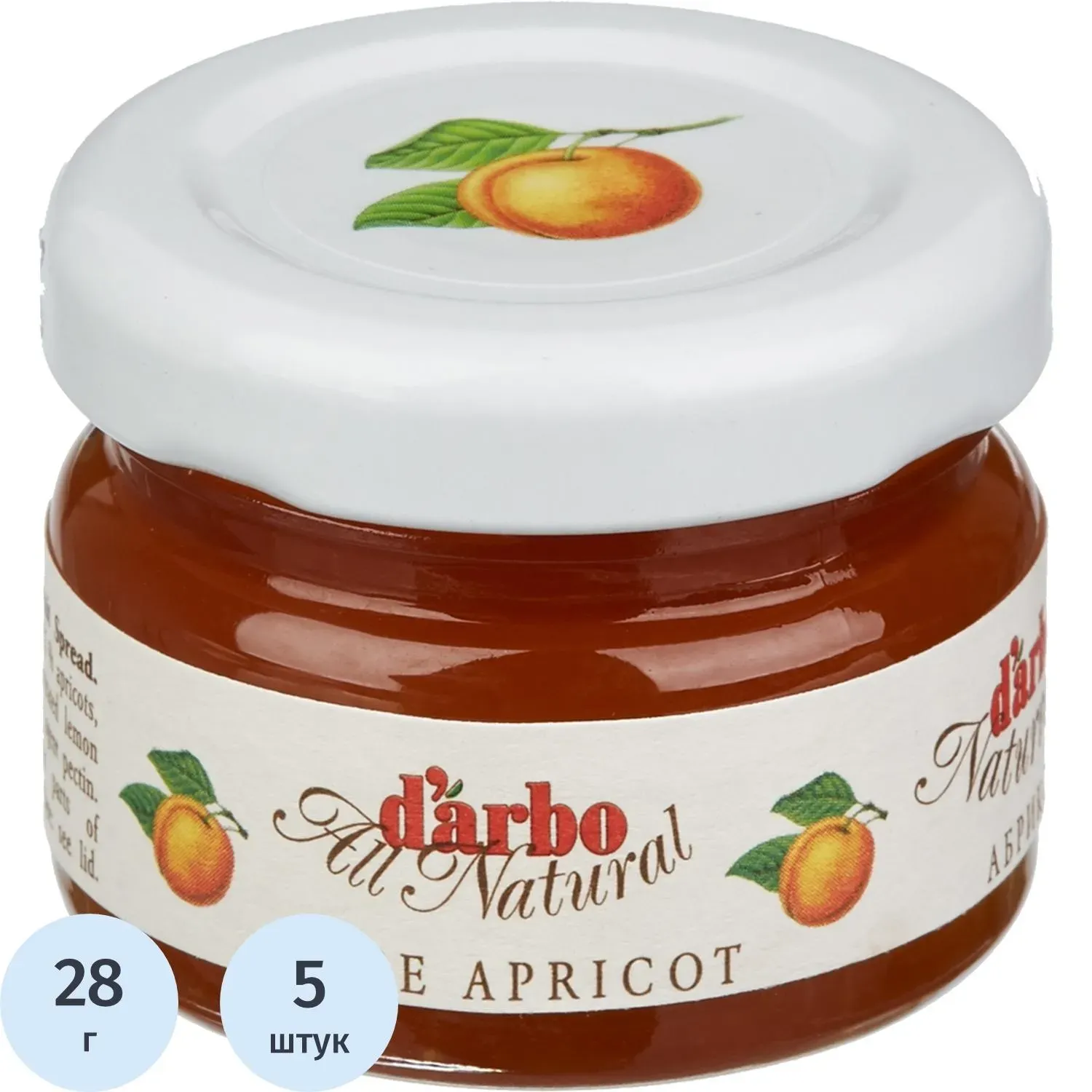 Конфитюр DARBO Абрикос 28г*5шт