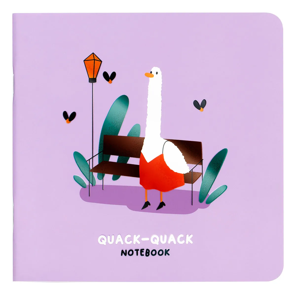 Записная книжка 170*170мм 40л. MESHU "Quack-Quack", soft-touch ламинация, выборочный УФ-лак