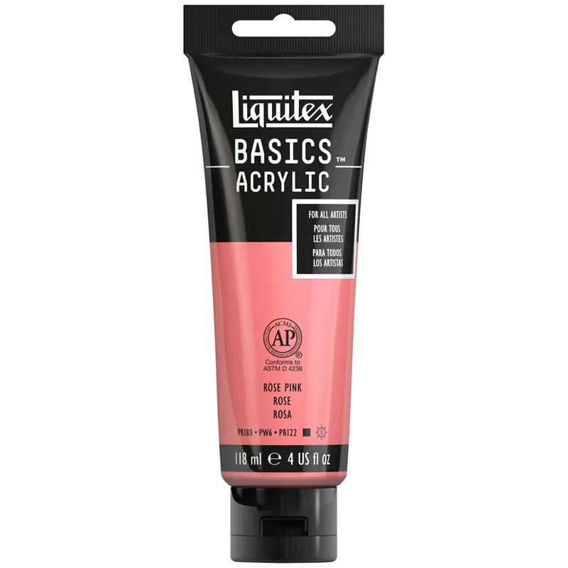 Краска акриловая художественная Liquitex "Basics", 118мл, туба, 048 розовый