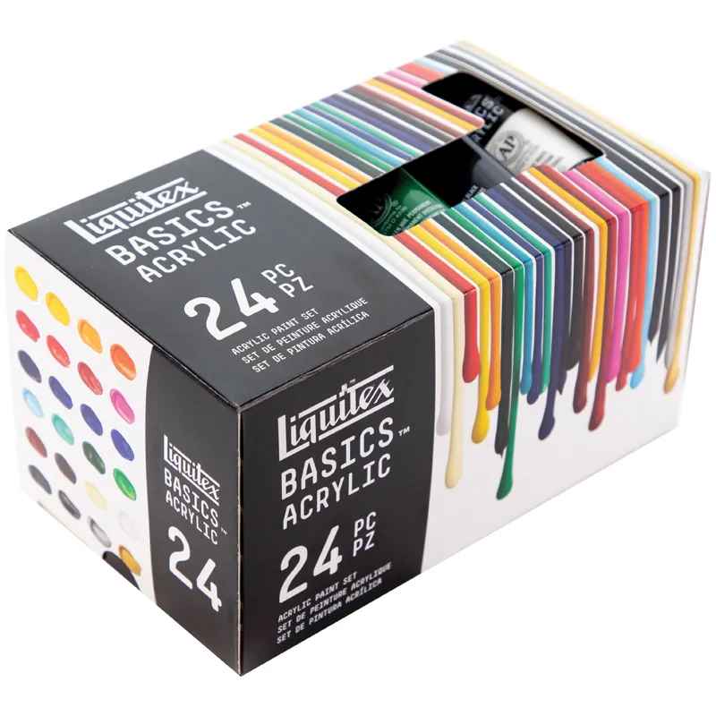 Набор красок акрил Liquitex "Basics", 24цв., 22мл, туба