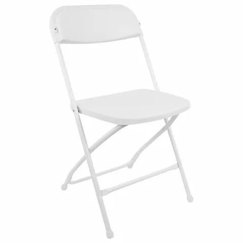 Стул складной BRABIX "Golf CF-002", белый каркас, пластик белый, XXXXXX, 532887