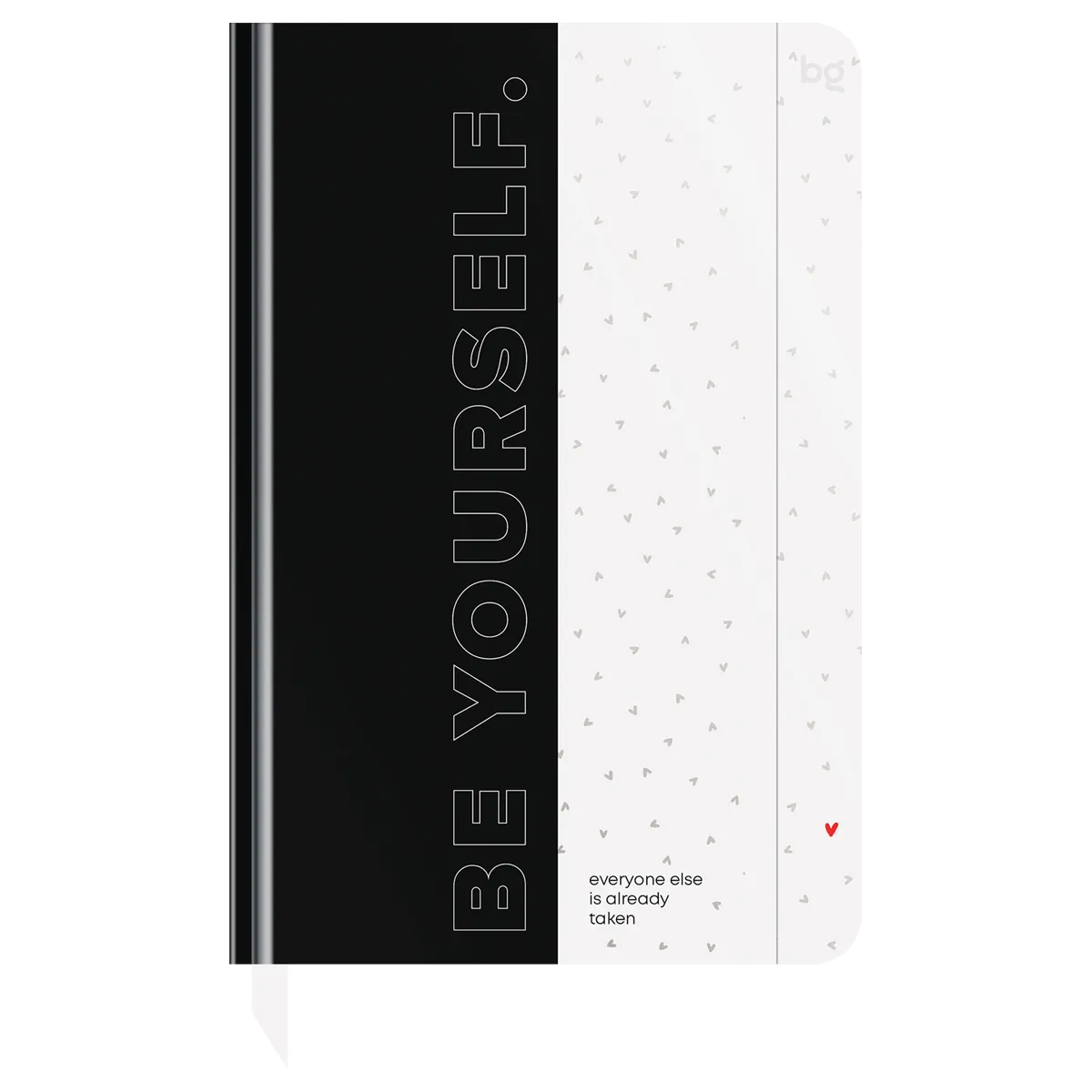Ежедневник недатированный А5, 136л., 7БЦ BG "Minimal. B&W", глянцевая ламинация, отд. фольгой