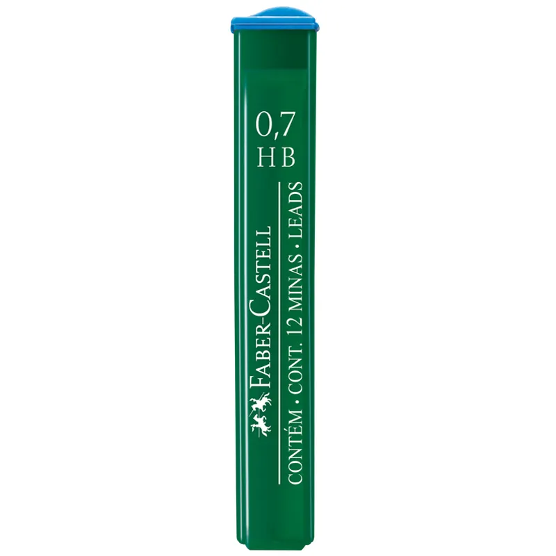 Грифели для механических карандашей Faber-Castell "Polymer", 12шт., 0,7мм, HB