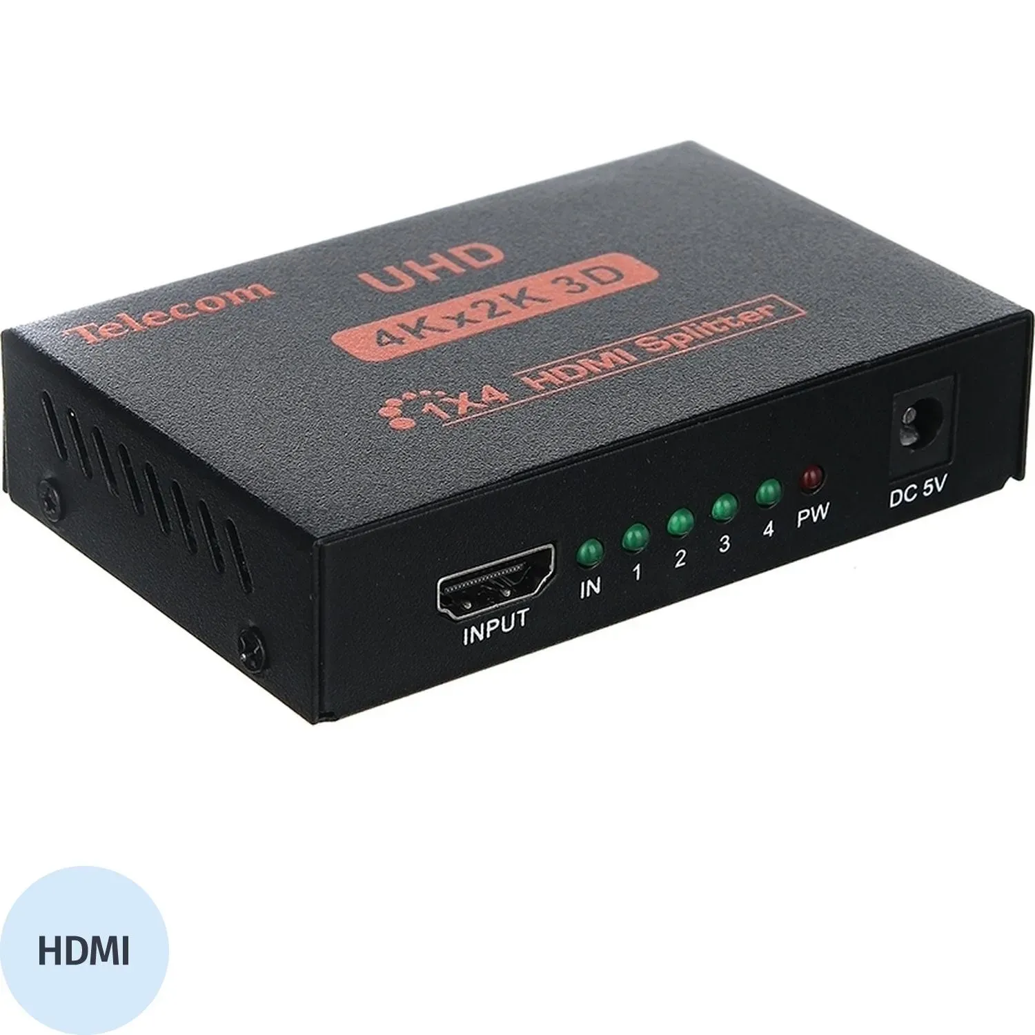 Разветвитель HDMI 1=>4 4k@30 HZ Telecom <TTS7005