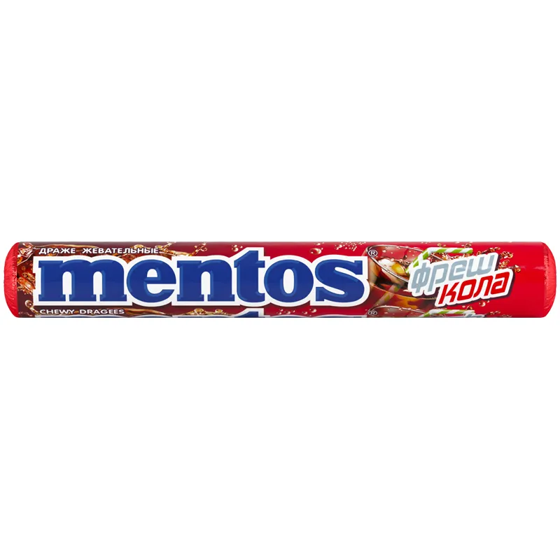 Жевательное драже Mentos "Фреш Кола", 37г