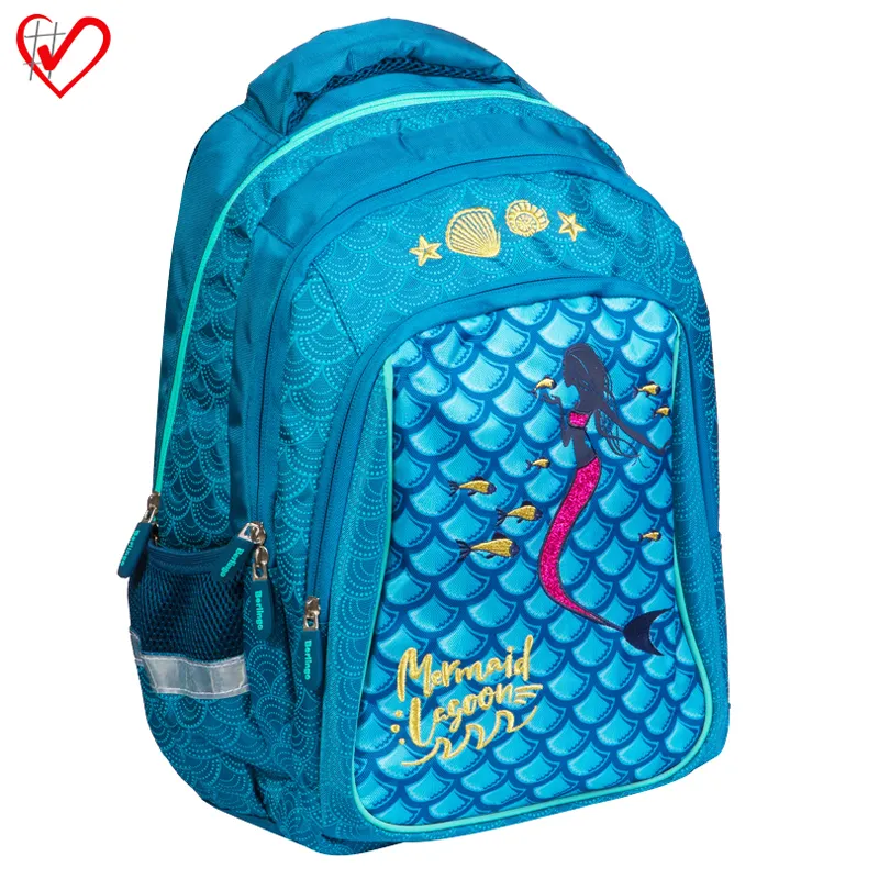 Рюкзак Berlingo Comfort "Mermaid Lagoon" 40*28*16см, 3 отделения, 3 кармана, эргономичная спинка
