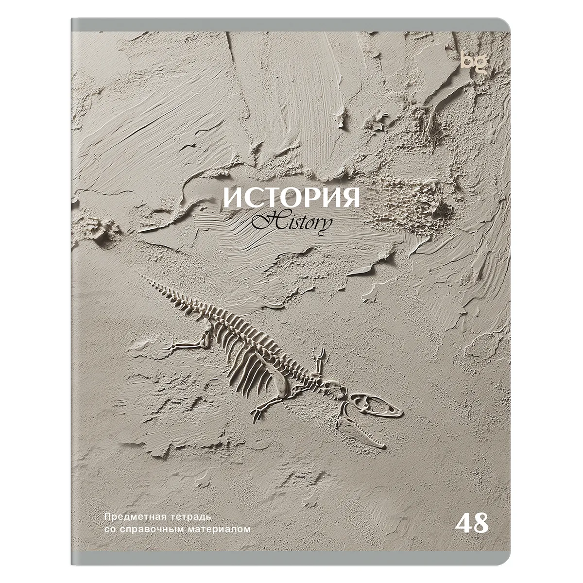 Тетрадь предметная 48л. BG "Печать времени" - История, тиснение