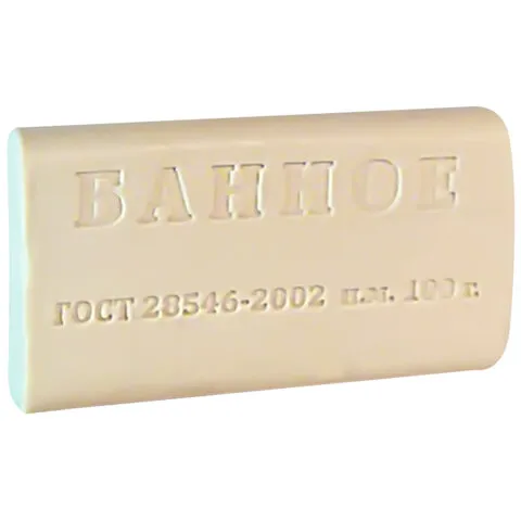 Мыло туалетное 100г ММЗ ЭКОНОМ "Банное", без обертки