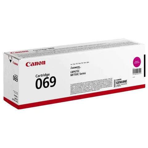Картридж лазерный CANON (069M) i-SENSYS MF752Cdw/MF752Cdw и другие, пурпурный, ресурс 1900 стр., ОРИГИНАЛЬНЫЙ, 5092C002