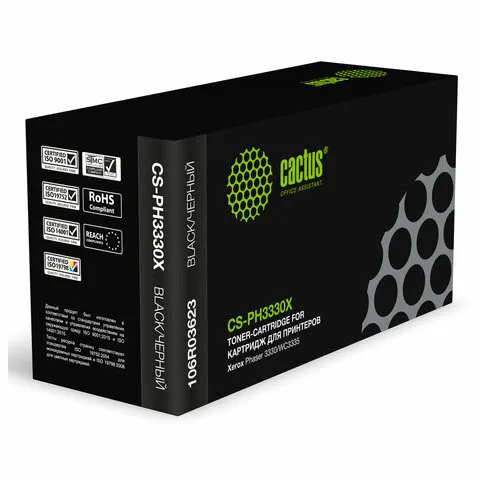 Картридж лазерный CACTUS (CS-PH3330X) для Xerox Phaser 3330/WC3335, ресурс 15000 стр.