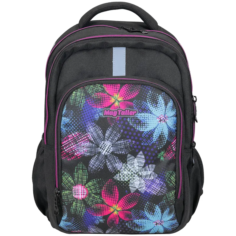 Рюкзак MagTaller Zoom "Flowers" 41*28*21см, 2 отделения, 4 кармана, эргономичная спинка