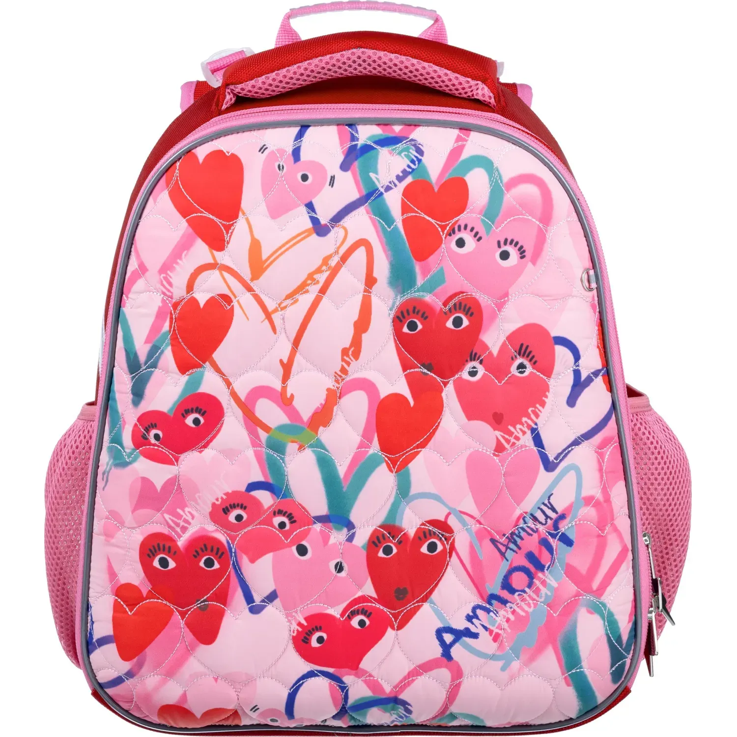 Ранец Комус Класс Basic Amour, розовый, 2 отд, эргоном спинка