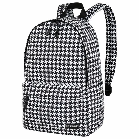 Рюкзак HEIKKI POSITIVE (ХЕЙКИ) универсальный, карман-антивор, "Houndstooth", 42х28х14 см, 273857