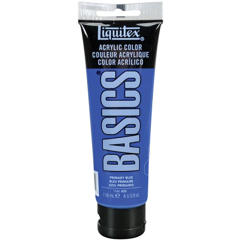 Краска акриловая художественная Liquitex "Basics", 118мл, туба, 420 синий основной