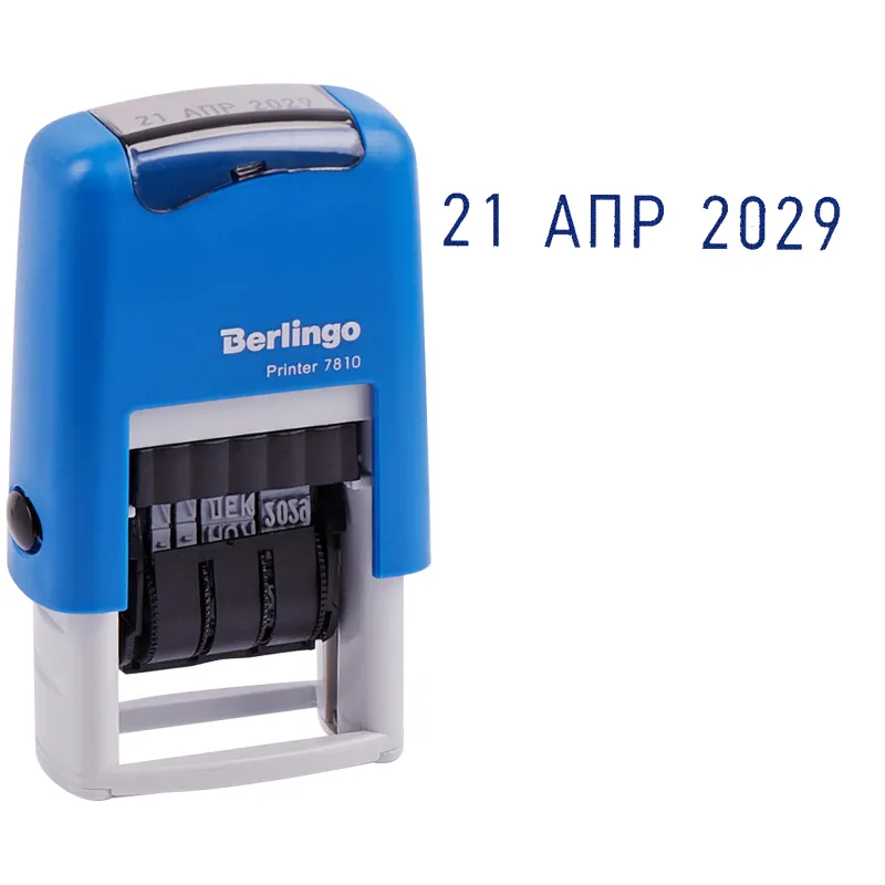 Датер ленточный Berlingo "Printer 7810", пластик, 1стр., 3мм, русский, блистер