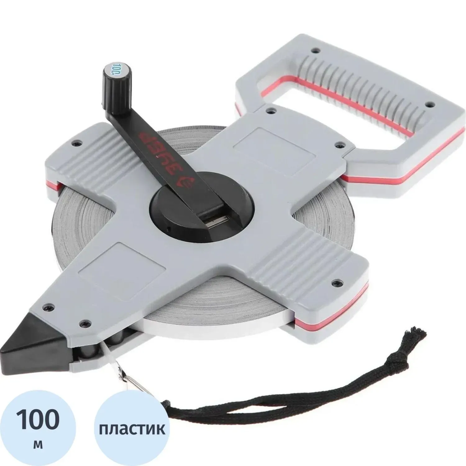 Лента мерная стальная геодезическая ЗУБР  100 м, Профессионал (34181-100)