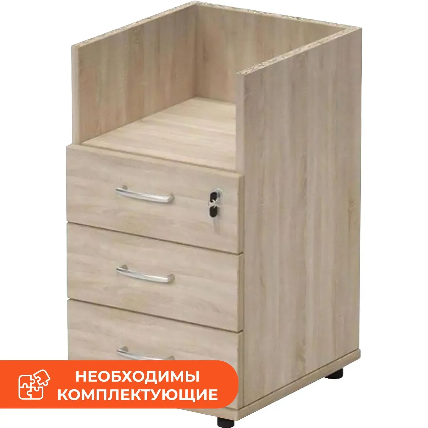 Тумба приставная Мебель Easy One 913922 дуб сонома (091)