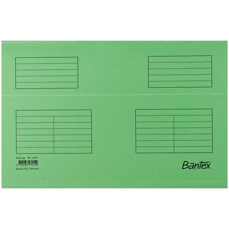 Папка подвесная Foolscap 3470-15, салат., 25шт/уп