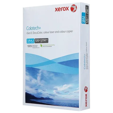 Бумага для цветной лазерной печати SRA3, 120 г/м, 250 л, XEROX COLOTECH+ Blue, Австрия, 170%, 88495, 003R95840