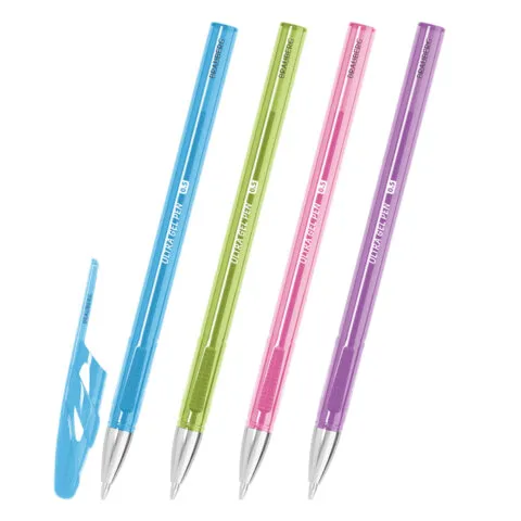 Ручка гелевая BRAUBERG "ULTRA GEL PASTEL", СИНЯЯ, стандартный наконечник 0,5 мм, линия письма 0,35 мм, 144272