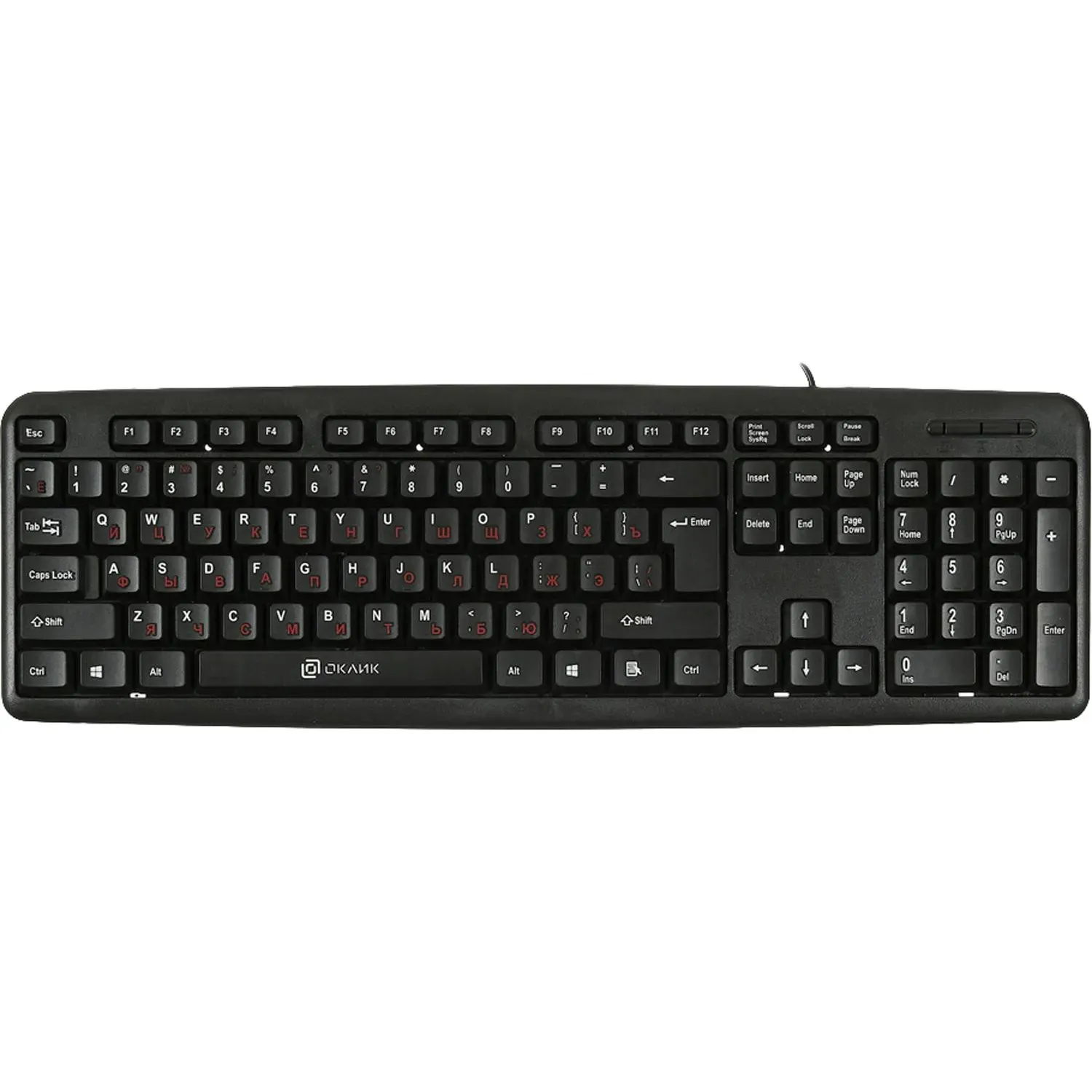 Клавиатура Oklick 90MV2 черный USB
