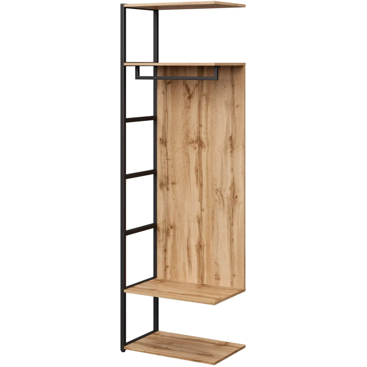 Секция гардеробная K-Loft 241H029 645х400х2105 дуб натур/черный