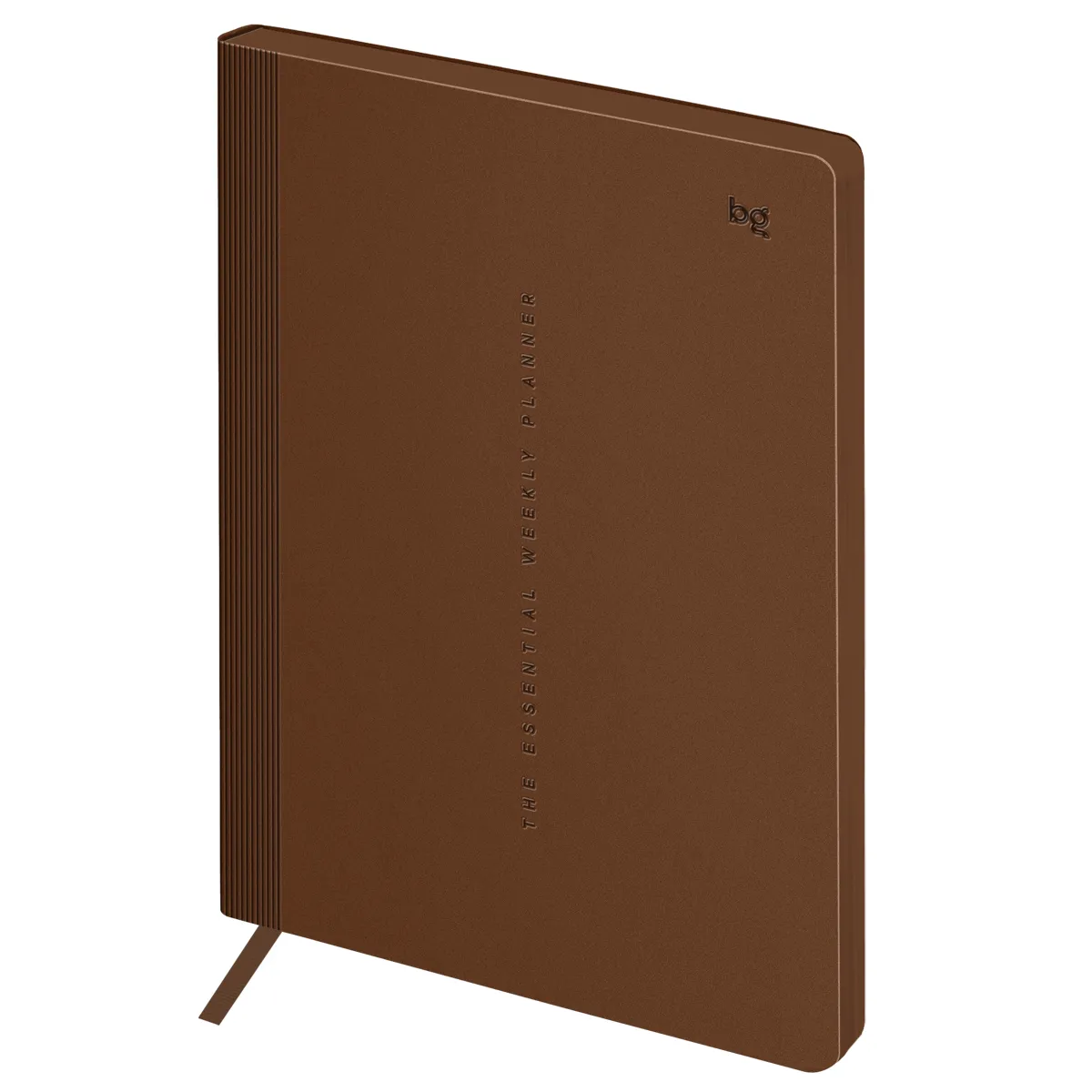 Еженедельник недатированный, B5, 64л., твердый переплет, кожзам, BG "Vienna.Dark brown", коричневый