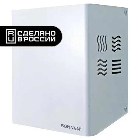 Сушилка для рук SONNEN HDR-1200W, 1200 Вт, производство РОССИЯ, антивандальная, 12 м/с, сталь, 701870